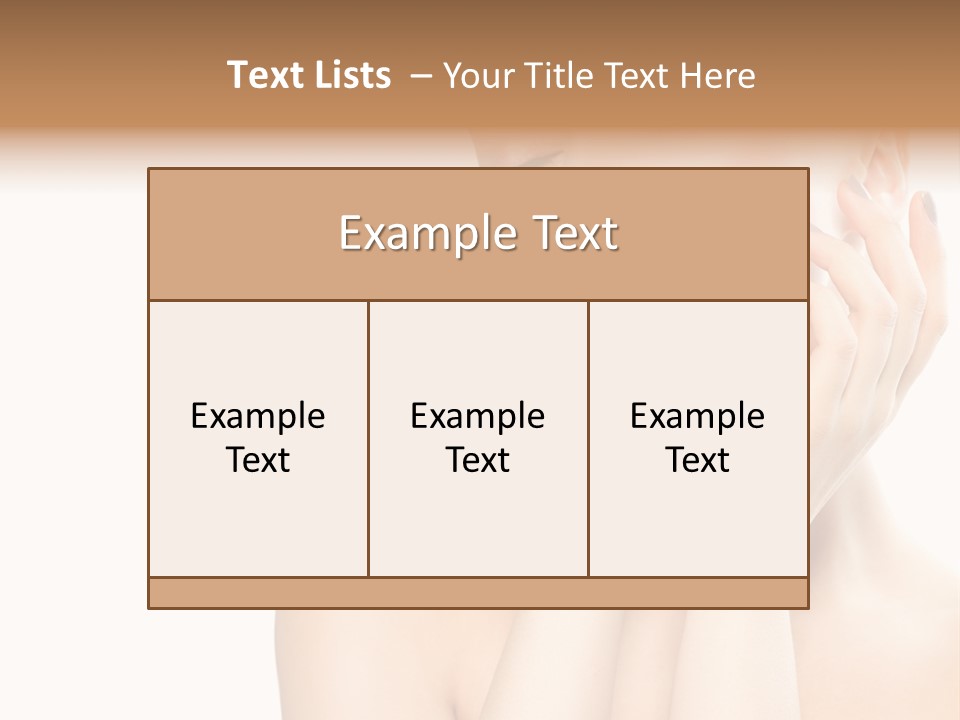 Health Young Woman Caucasian PowerPoint Template