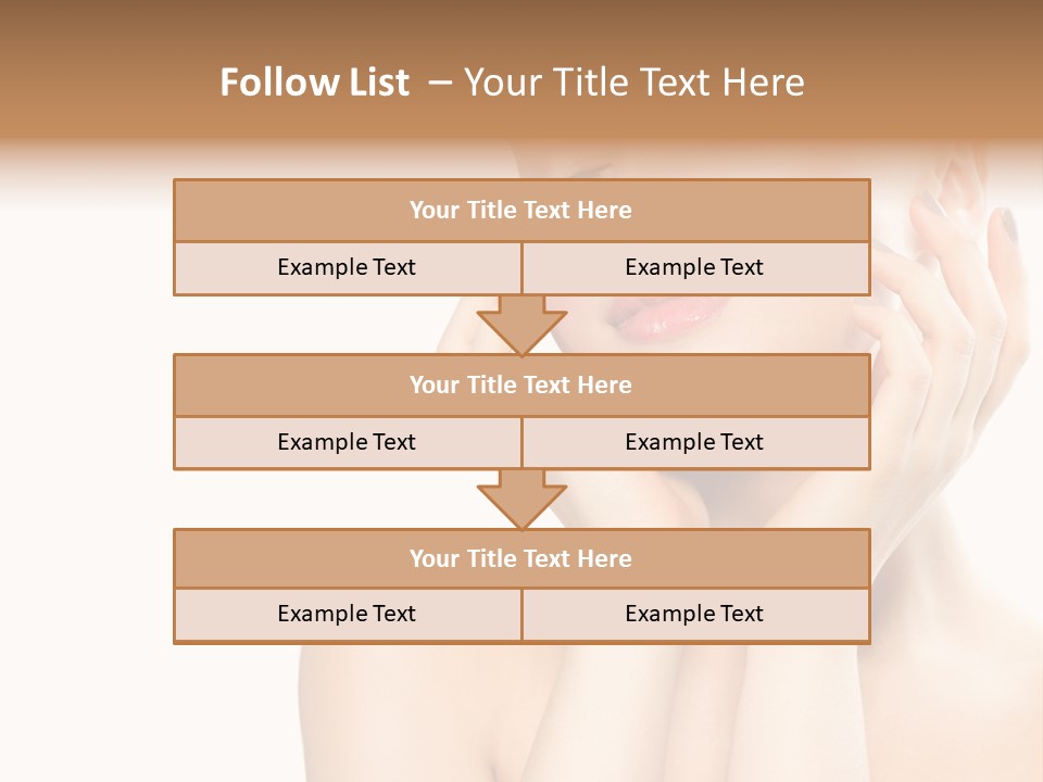 Health Young Woman Caucasian PowerPoint Template