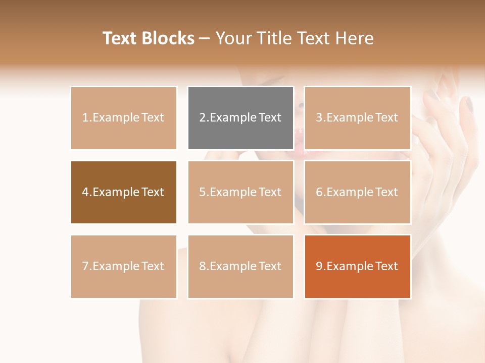 Health Young Woman Caucasian PowerPoint Template