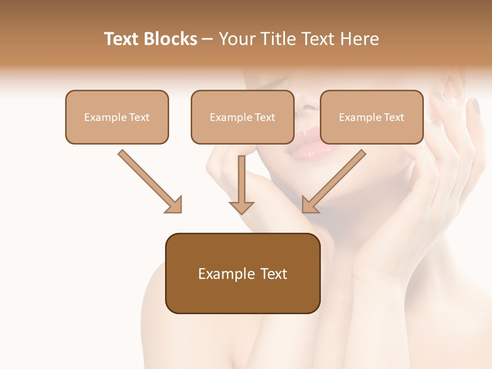 Health Young Woman Caucasian PowerPoint Template