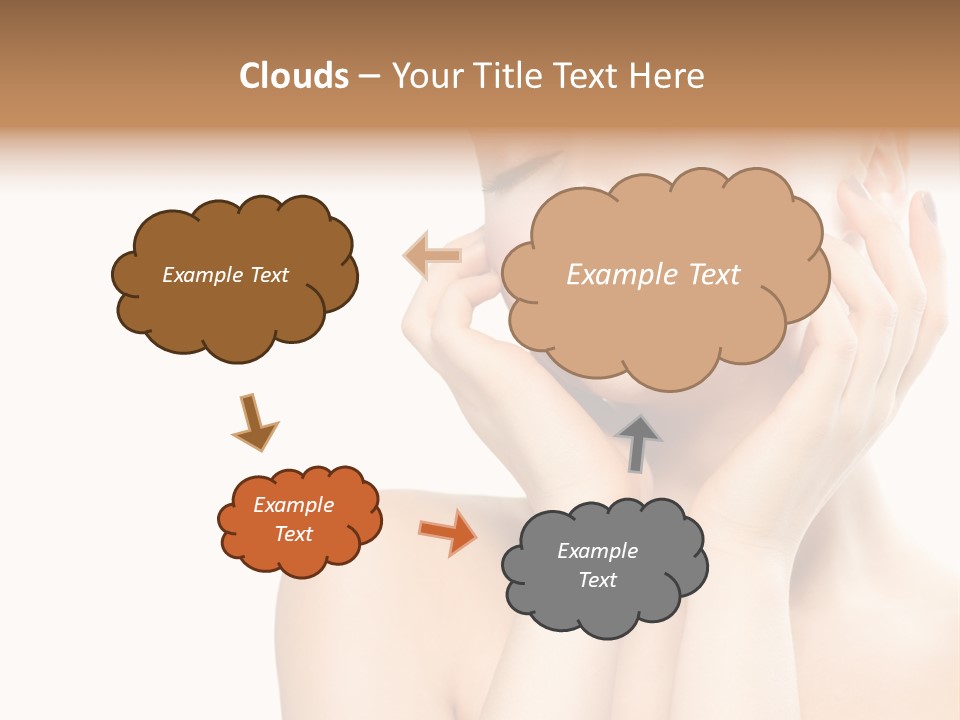 Health Young Woman Caucasian PowerPoint Template