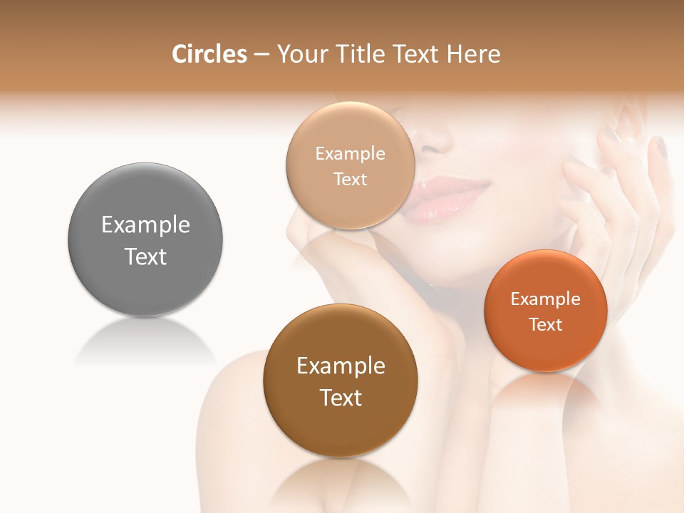 Health Young Woman Caucasian PowerPoint Template