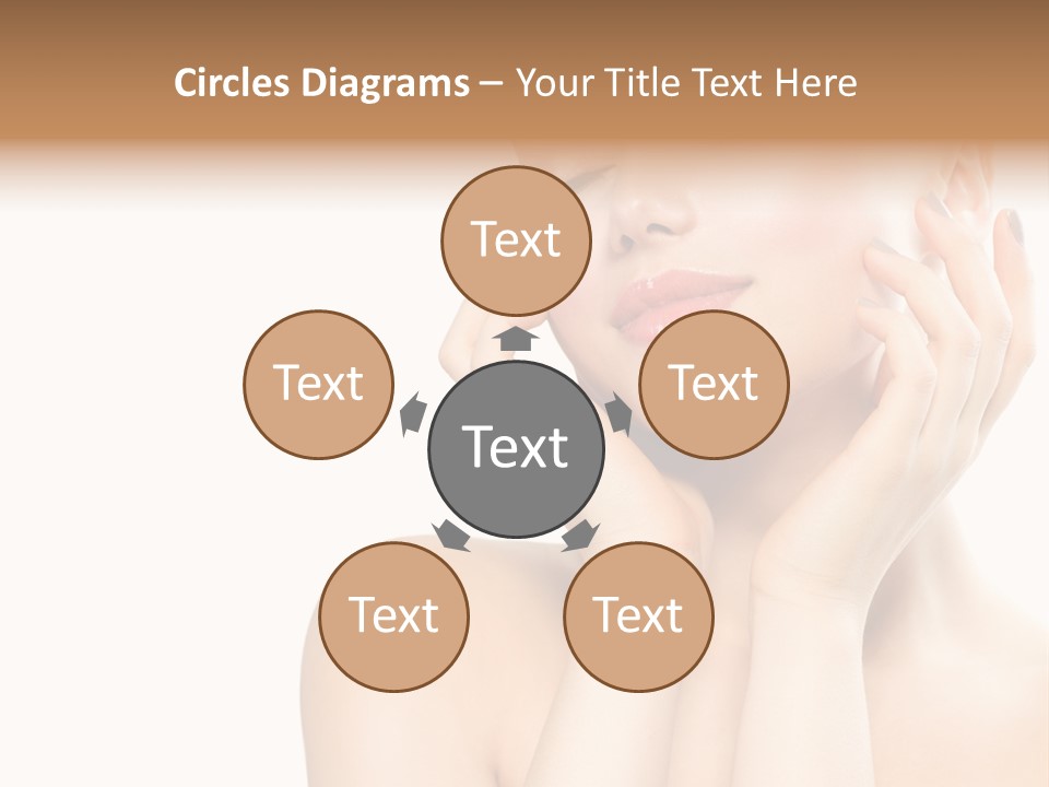 Health Young Woman Caucasian PowerPoint Template