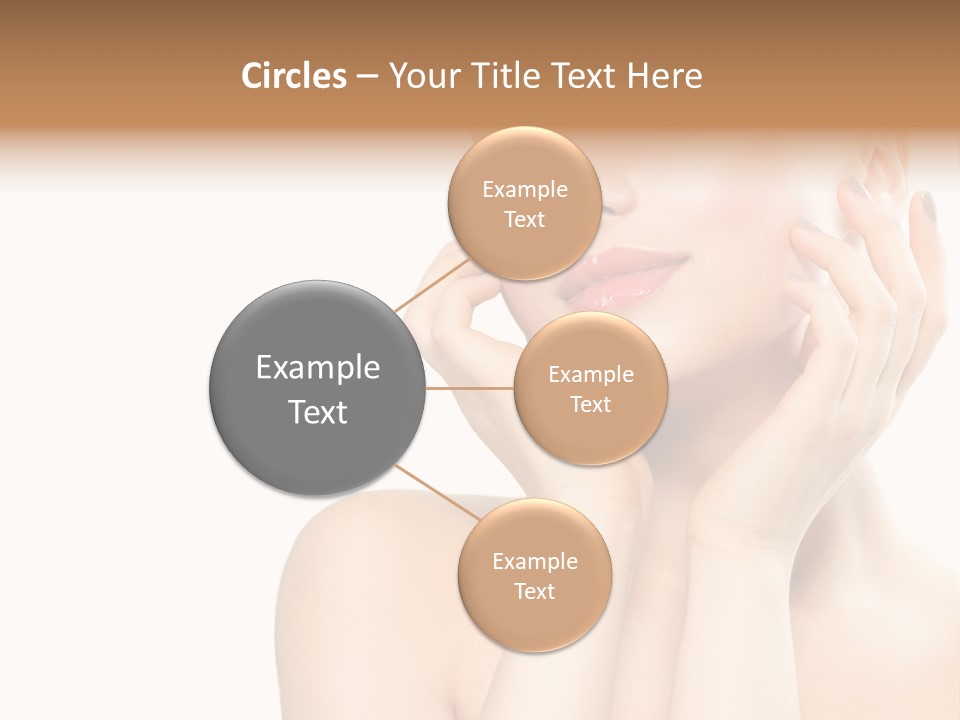 Health Young Woman Caucasian PowerPoint Template