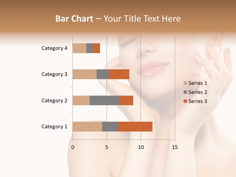 Health Young Woman Caucasian PowerPoint Template