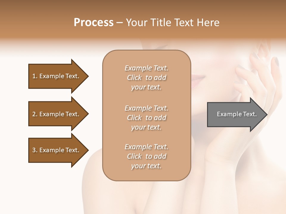 Health Young Woman Caucasian PowerPoint Template