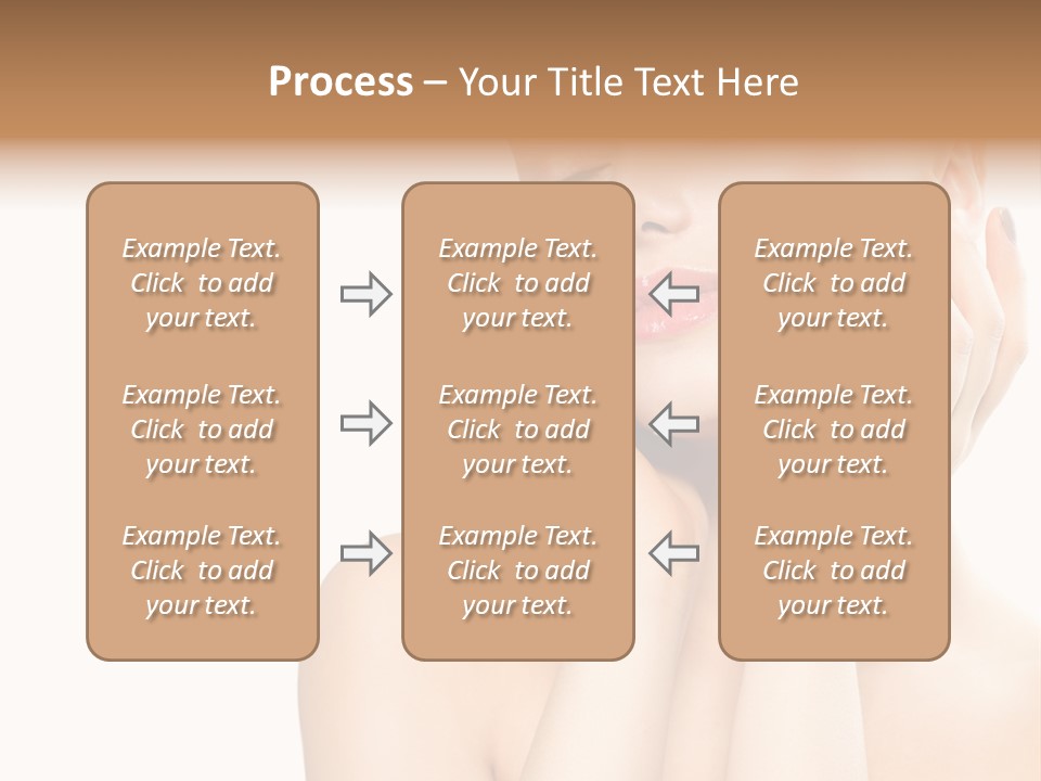 Health Young Woman Caucasian PowerPoint Template