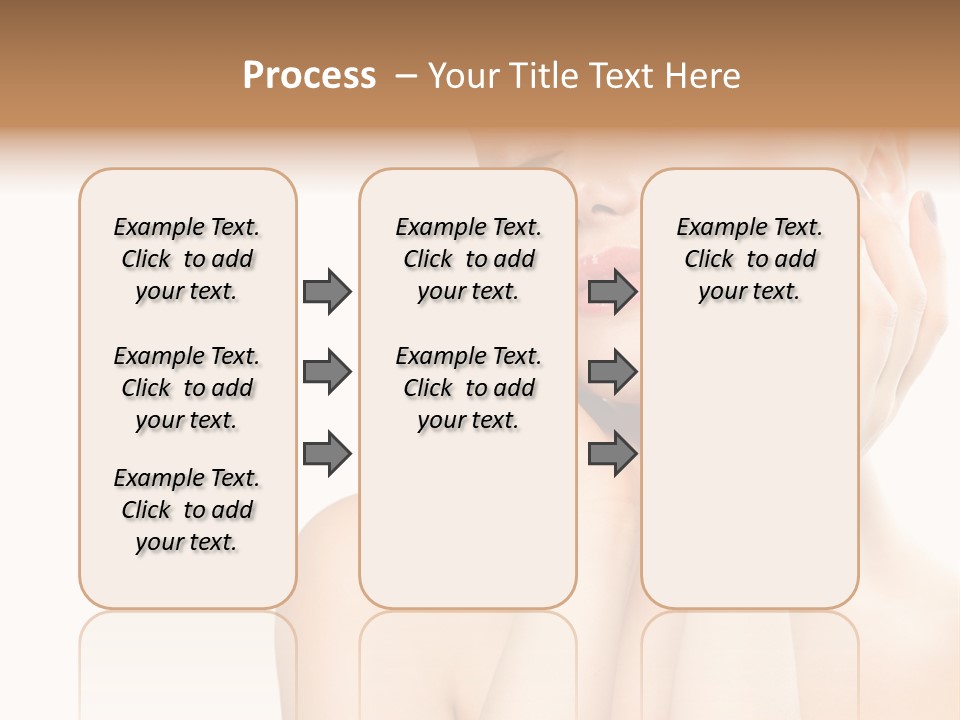 Health Young Woman Caucasian PowerPoint Template
