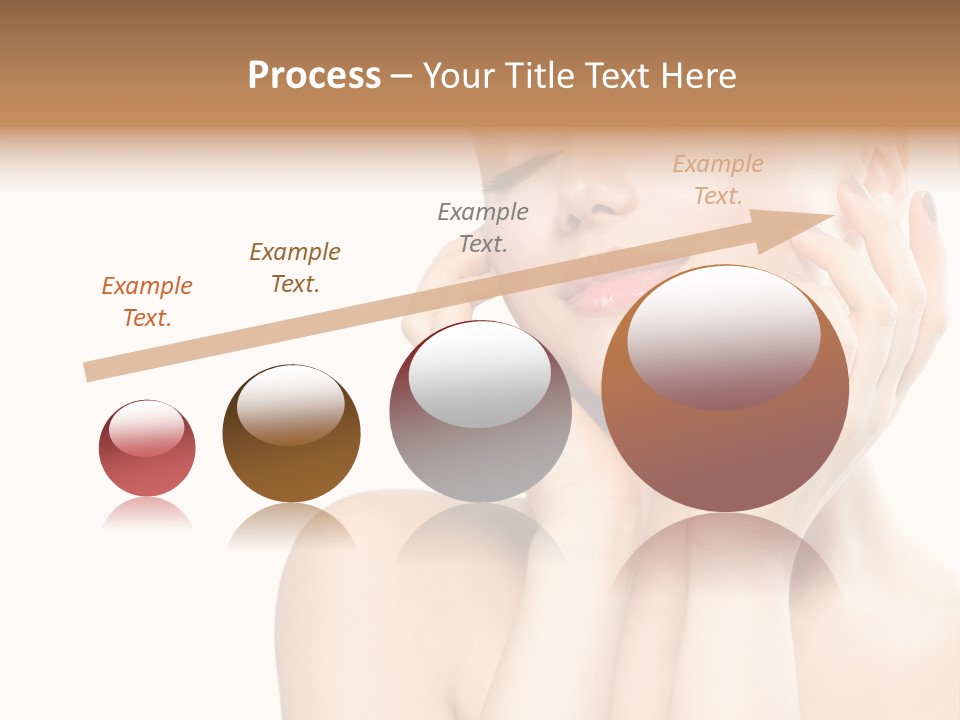 Health Young Woman Caucasian PowerPoint Template