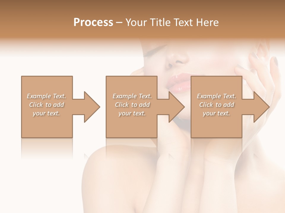 Health Young Woman Caucasian PowerPoint Template