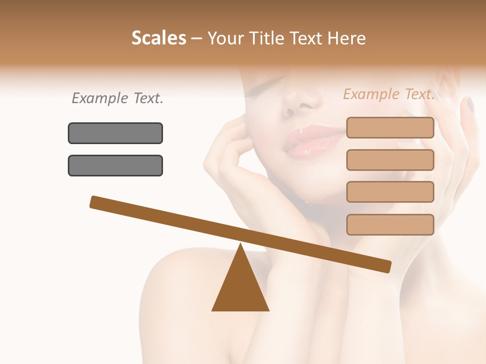 Health Young Woman Caucasian PowerPoint Template