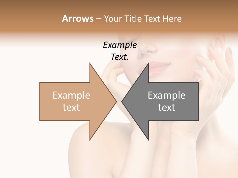 Health Young Woman Caucasian PowerPoint Template