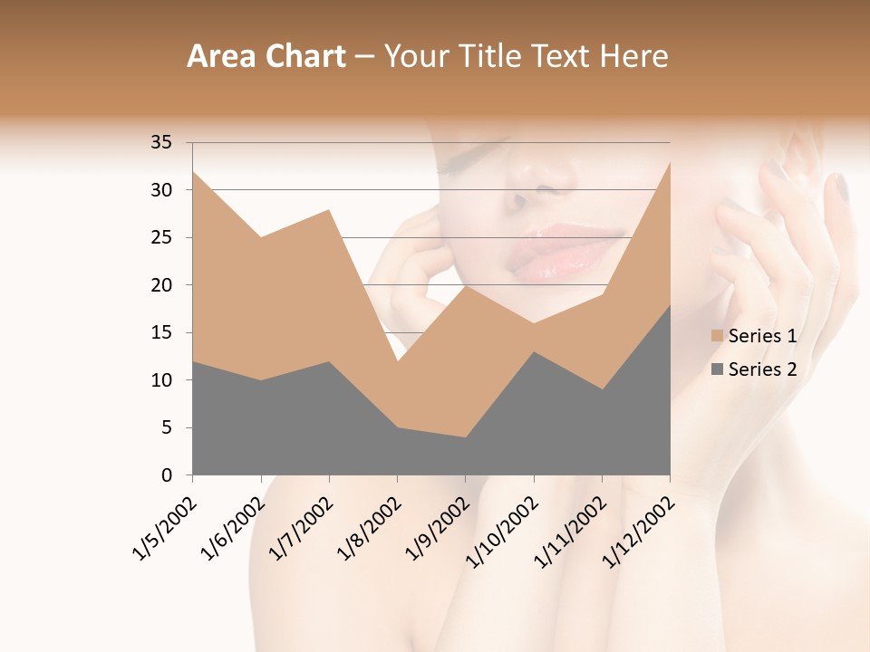 Health Young Woman Caucasian PowerPoint Template