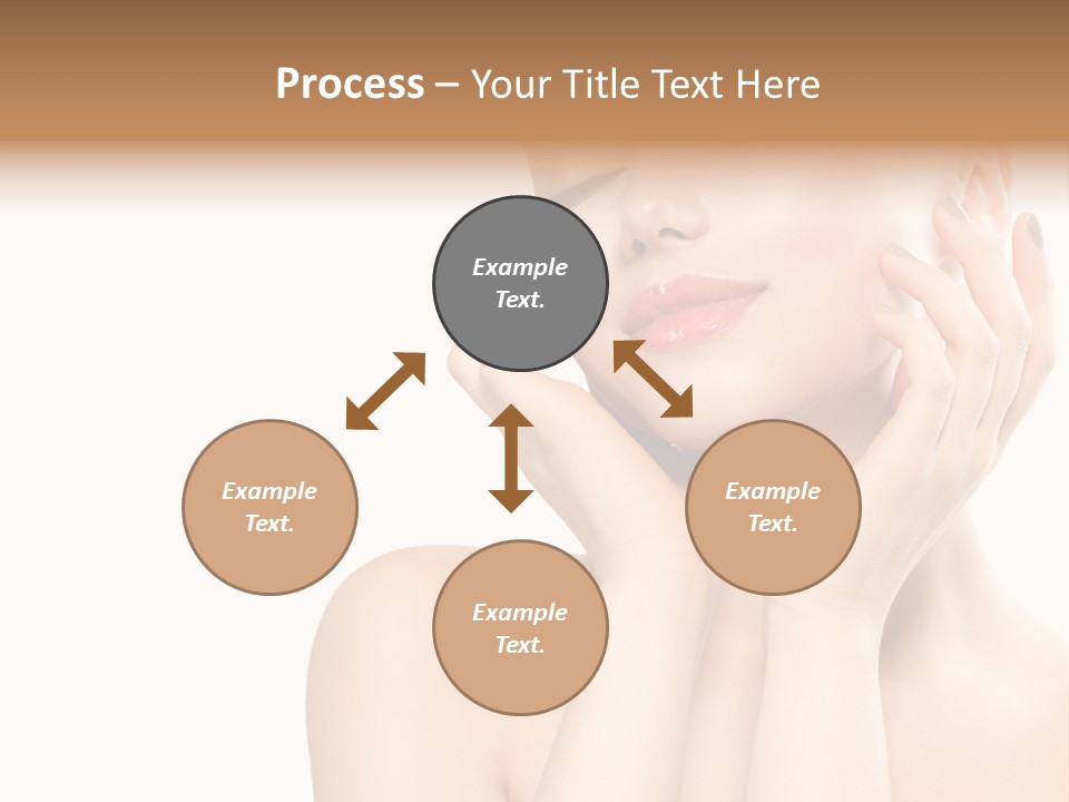 Health Young Woman Caucasian PowerPoint Template