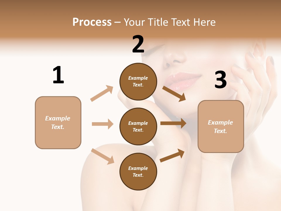 Health Young Woman Caucasian PowerPoint Template