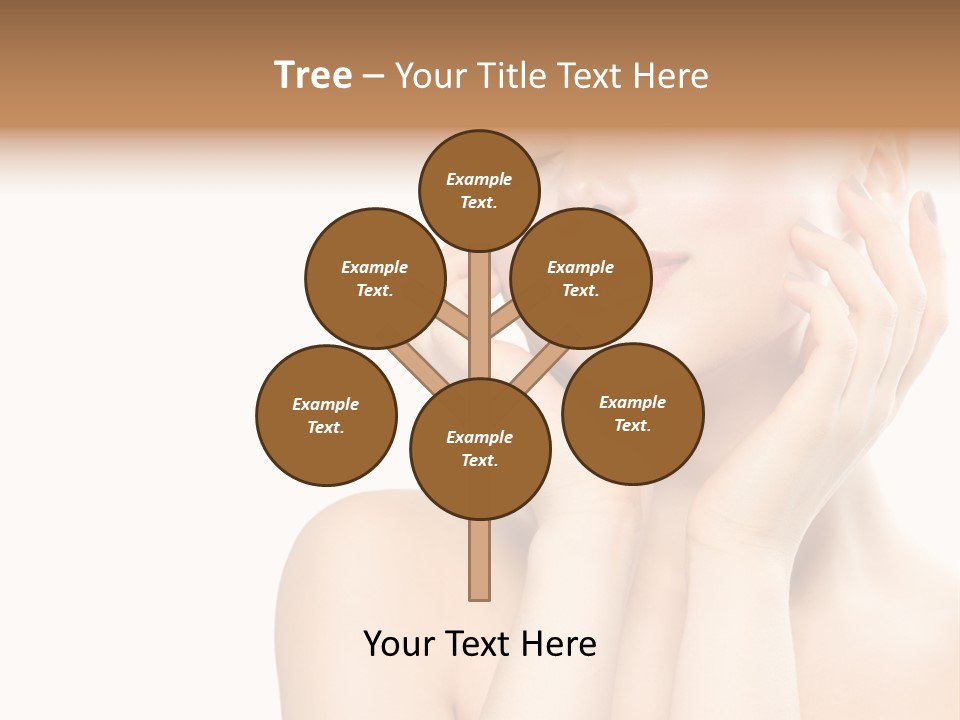 Health Young Woman Caucasian PowerPoint Template