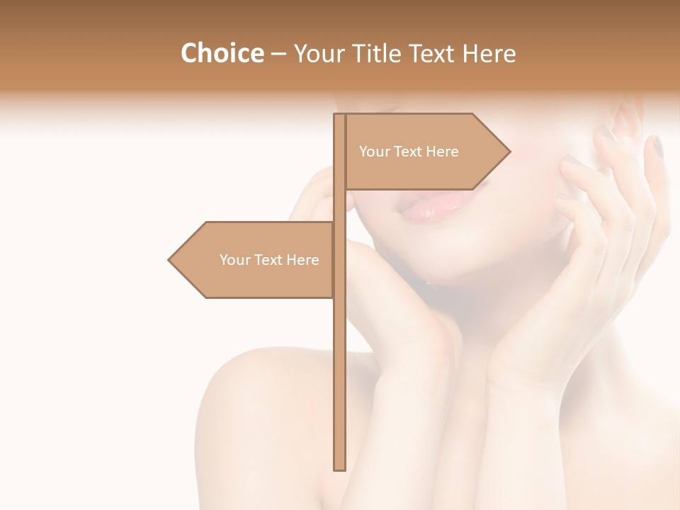 Health Young Woman Caucasian PowerPoint Template