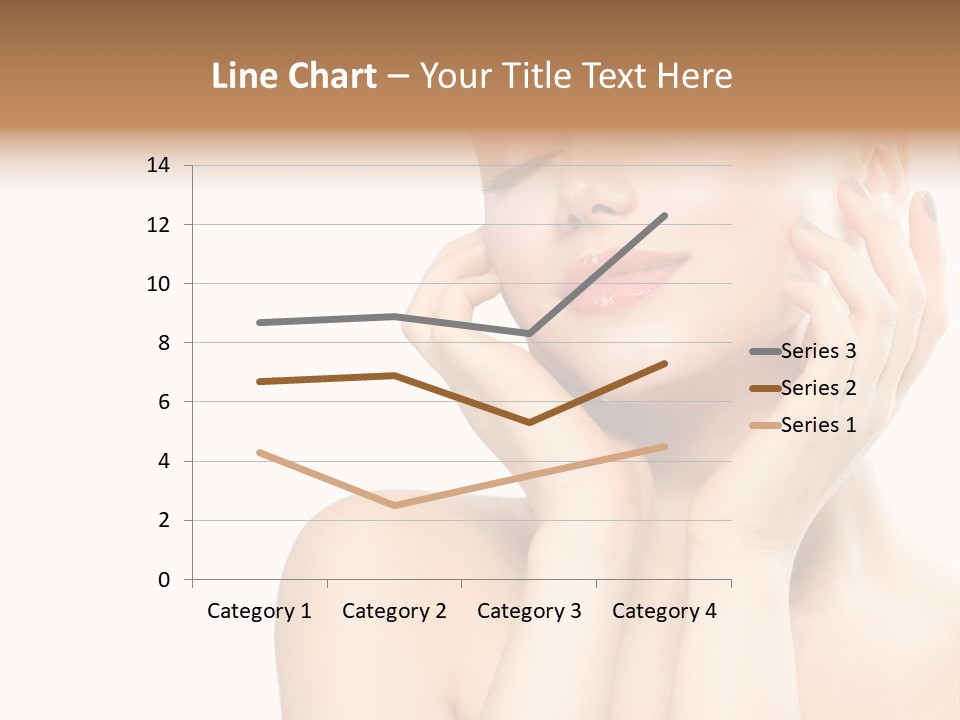 Health Young Woman Caucasian PowerPoint Template