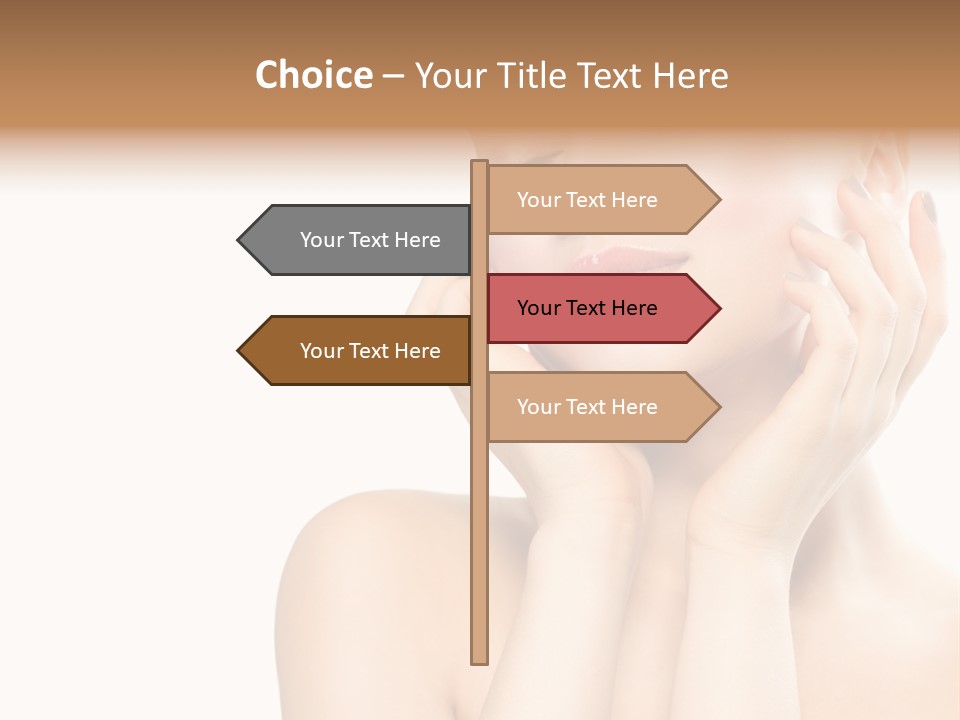 Health Young Woman Caucasian PowerPoint Template