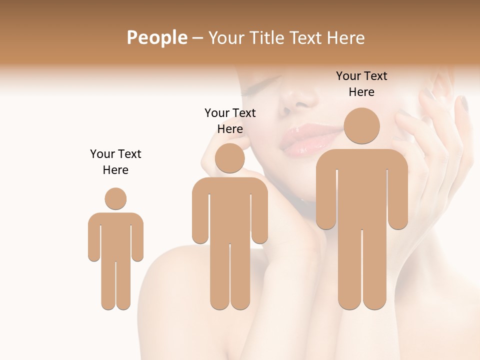 Health Young Woman Caucasian PowerPoint Template