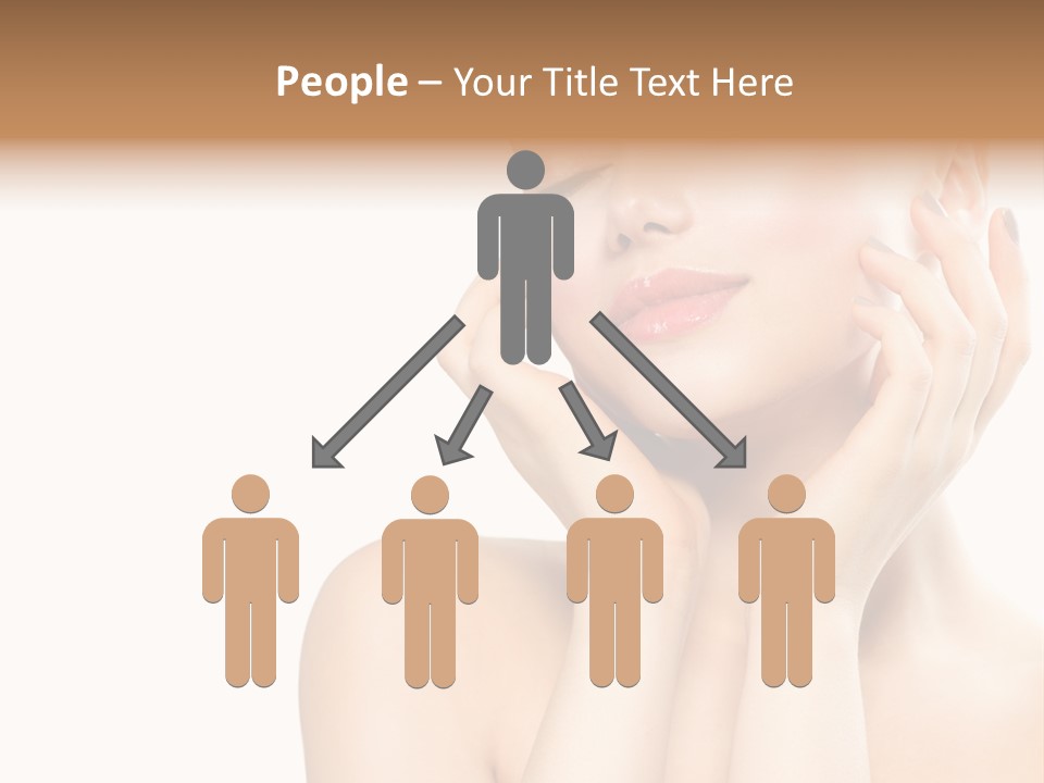 Health Young Woman Caucasian PowerPoint Template