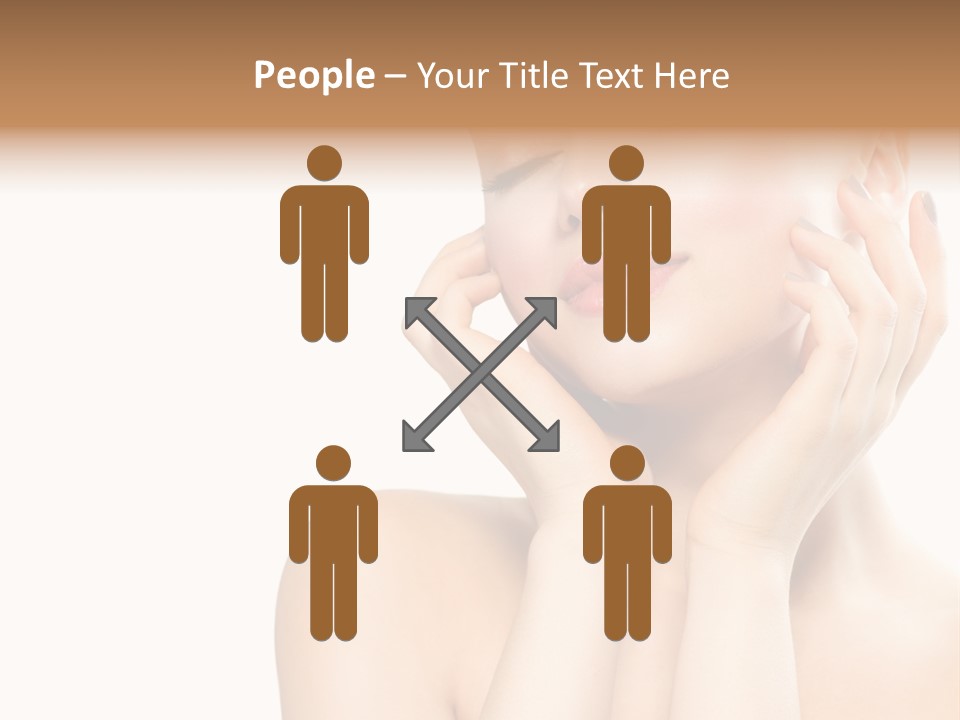 Health Young Woman Caucasian PowerPoint Template