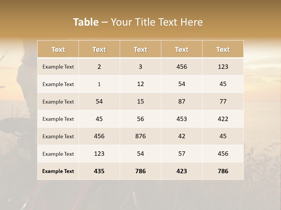 Field Summer Travel PowerPoint Template