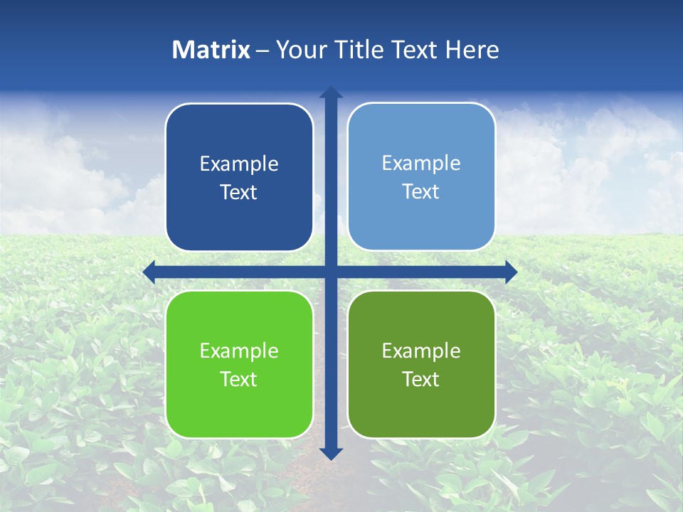 Sky Striped Farm PowerPoint Template