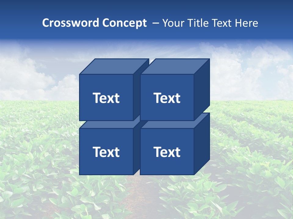 Sky Striped Farm PowerPoint Template