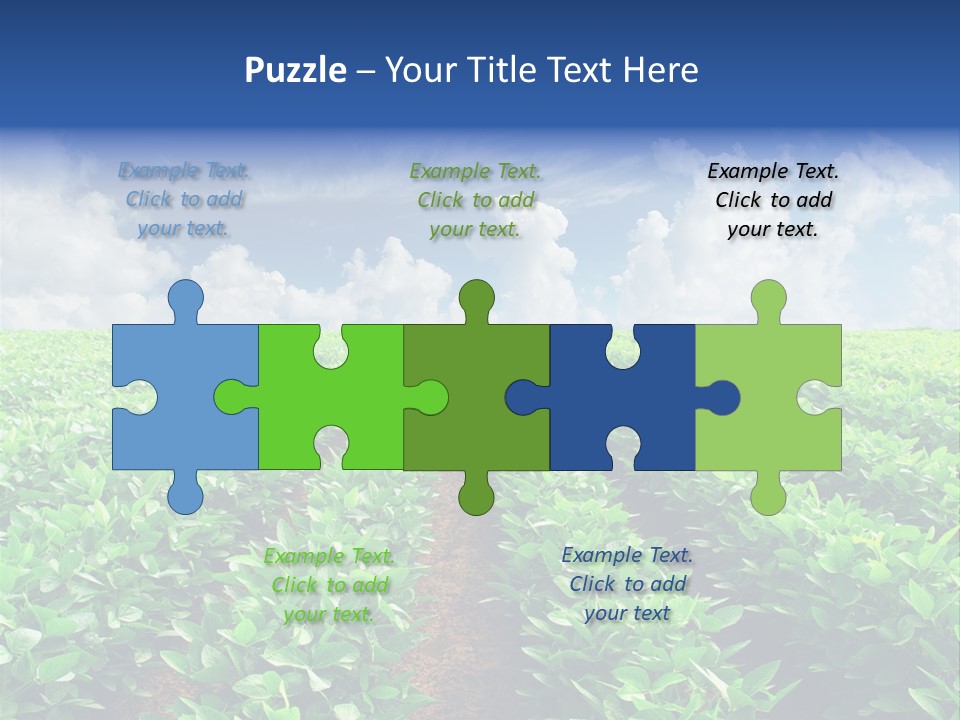 Sky Striped Farm PowerPoint Template