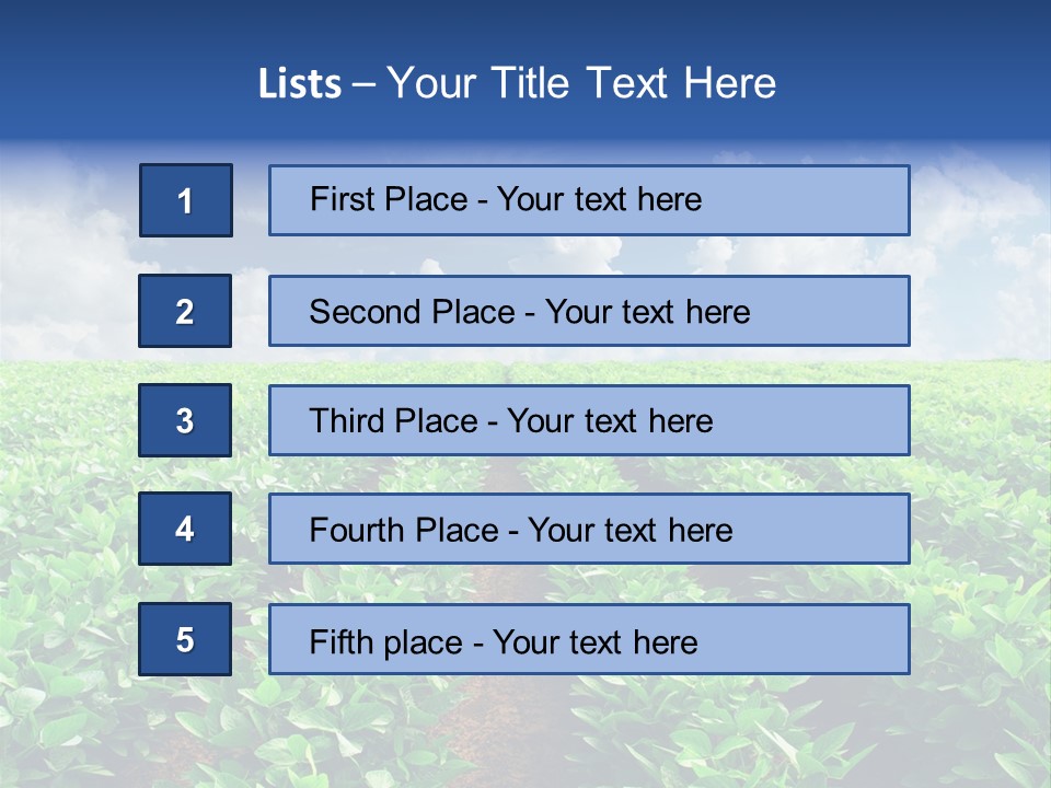 Sky Striped Farm PowerPoint Template