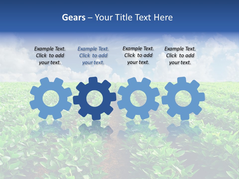 Sky Striped Farm PowerPoint Template