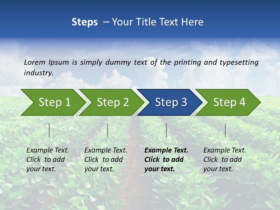 Sky Striped Farm PowerPoint Template