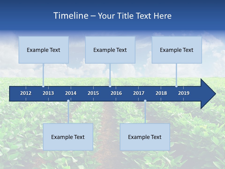 Sky Striped Farm PowerPoint Template