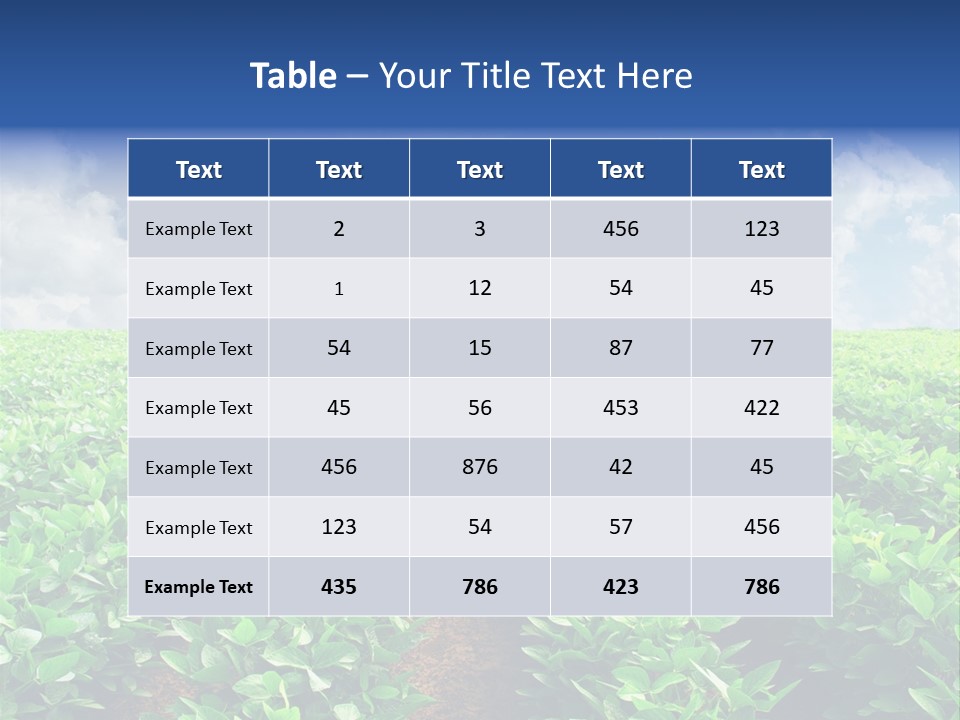 Sky Striped Farm PowerPoint Template