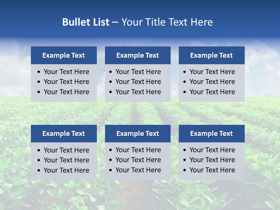 Sky Striped Farm PowerPoint Template