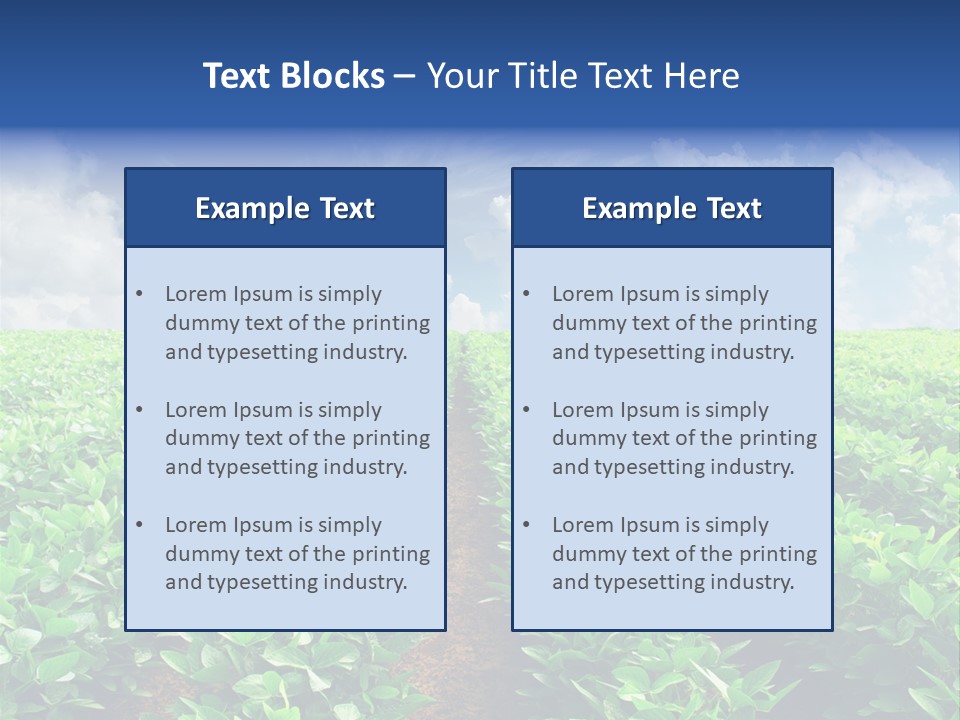 Sky Striped Farm PowerPoint Template