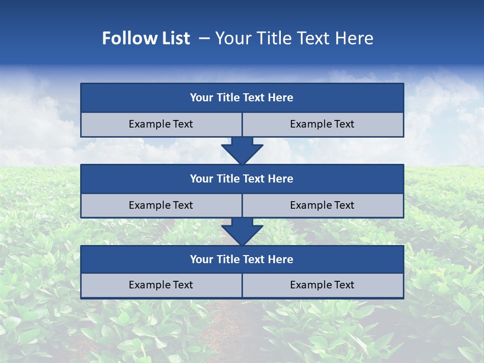 Sky Striped Farm PowerPoint Template