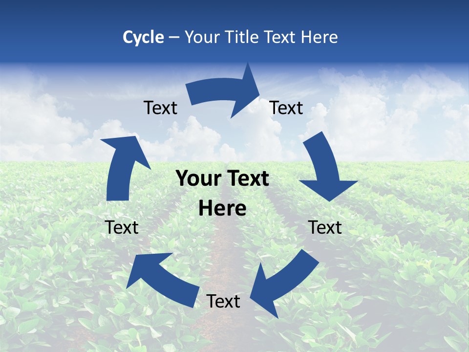Sky Striped Farm PowerPoint Template