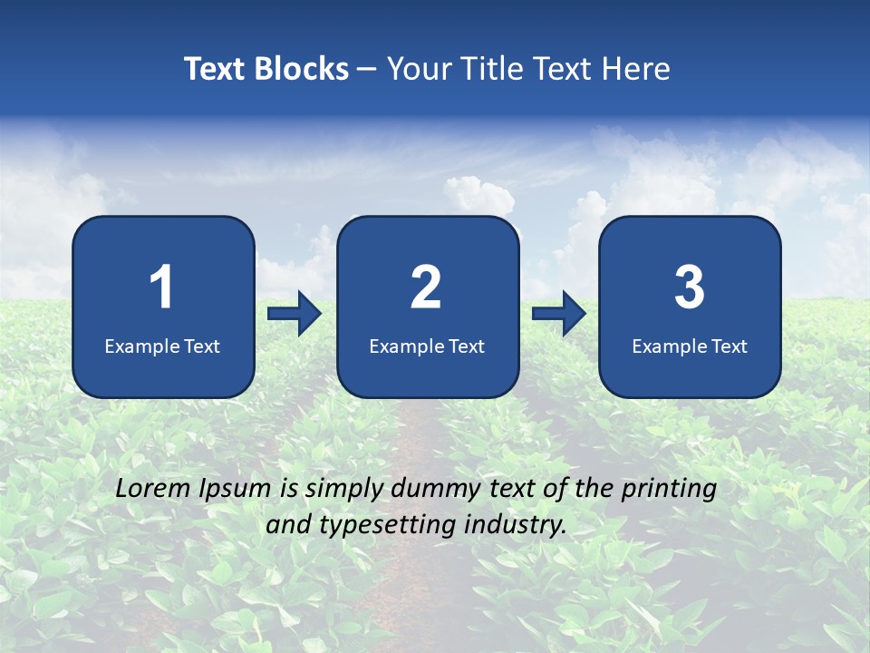 Sky Striped Farm PowerPoint Template
