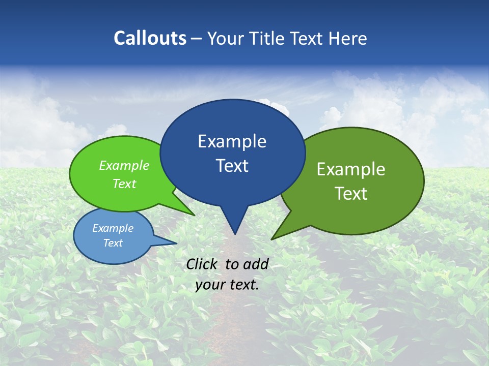 Sky Striped Farm PowerPoint Template