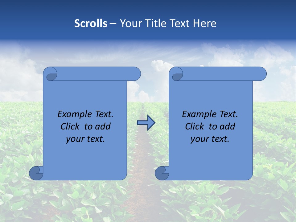 Sky Striped Farm PowerPoint Template