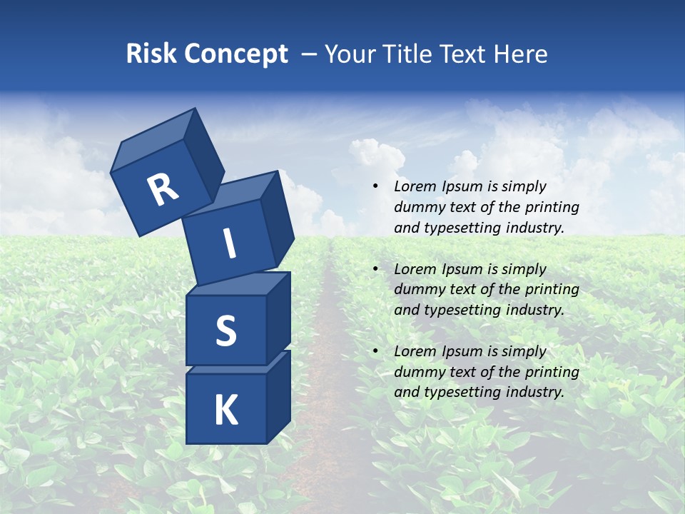 Sky Striped Farm PowerPoint Template