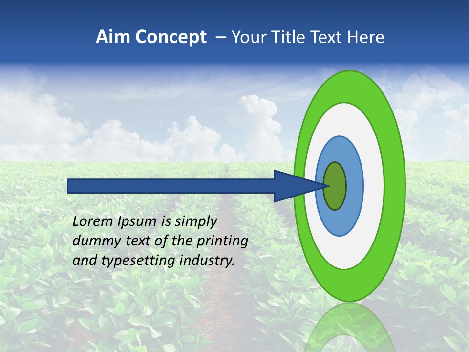 Sky Striped Farm PowerPoint Template