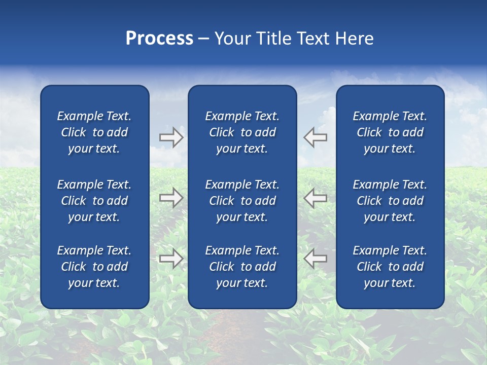 Sky Striped Farm PowerPoint Template