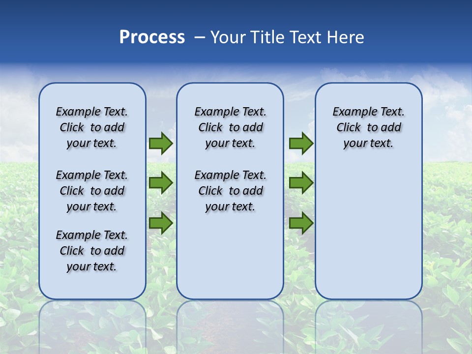 Sky Striped Farm PowerPoint Template
