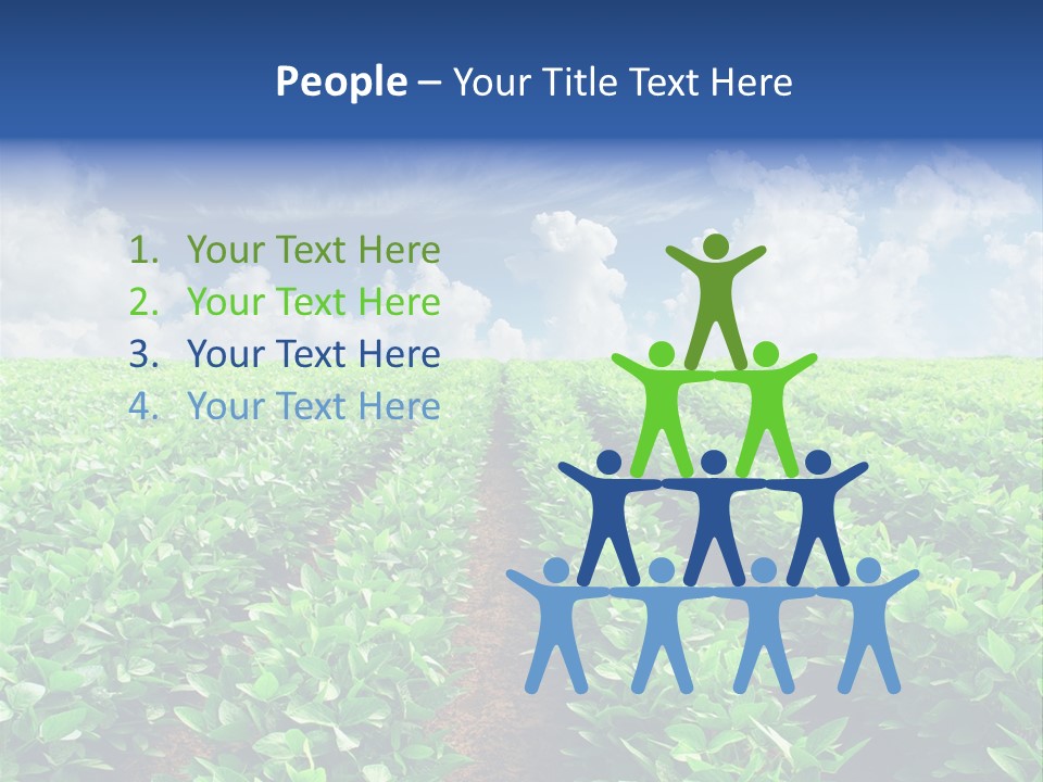 Sky Striped Farm PowerPoint Template