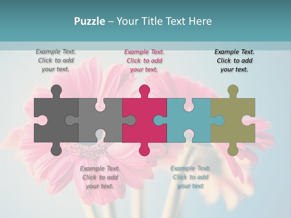 Vintage Ragged Rose PowerPoint Template