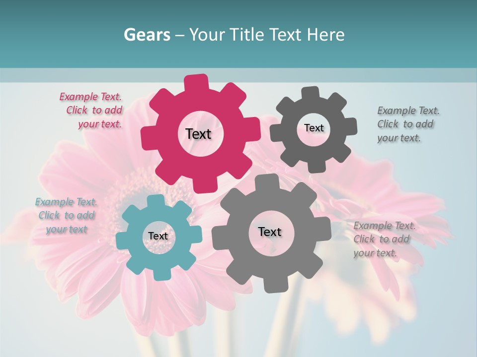 Vintage Ragged Rose PowerPoint Template