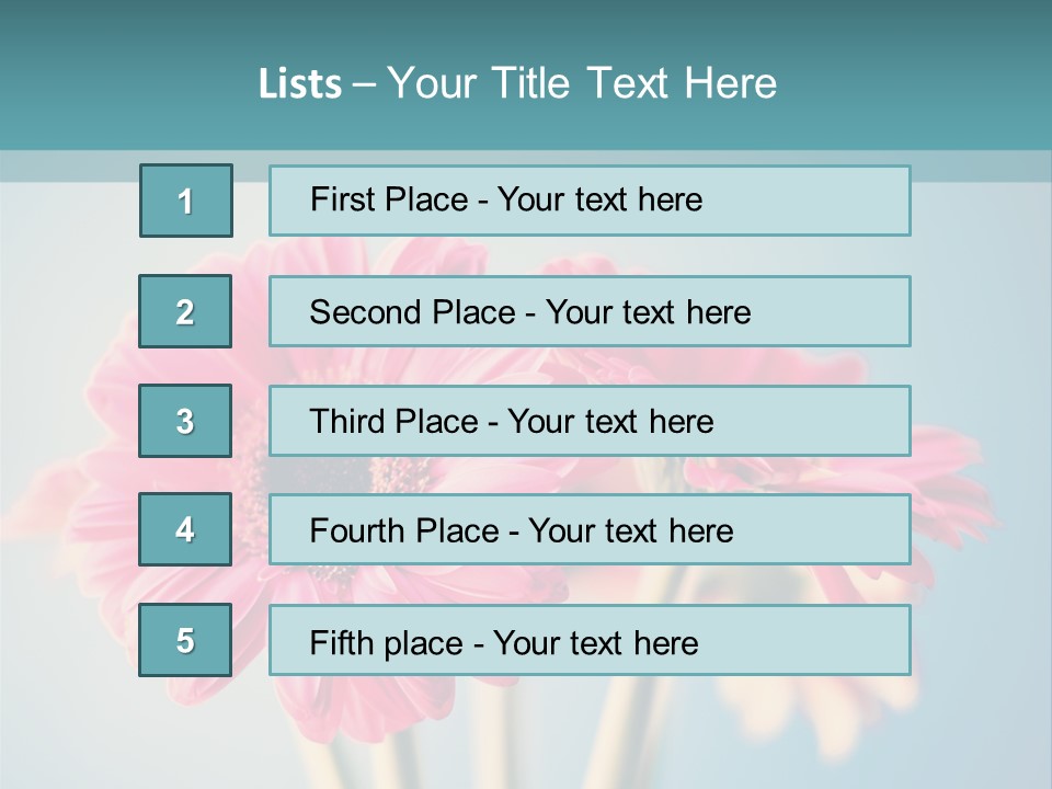 Vintage Ragged Rose PowerPoint Template
